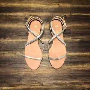 H&M Strappy Gold Sandals